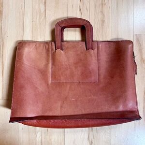 Vintage leather satchel